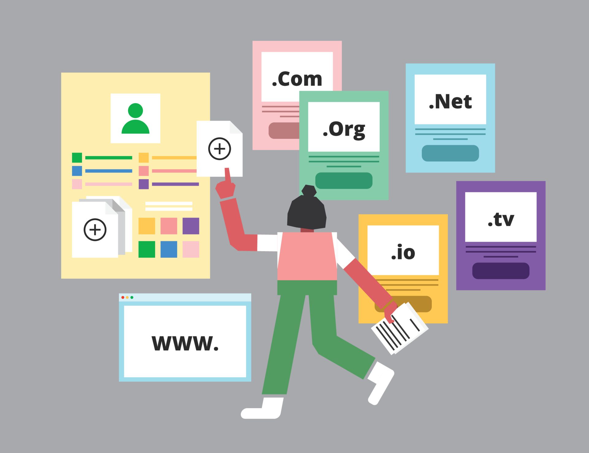 info graphic for domain registration
